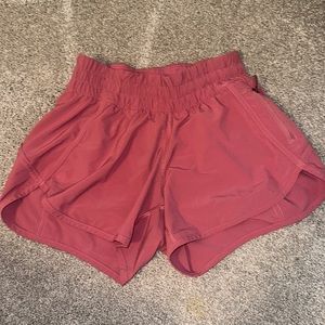 Lululemon pink tracker shorts